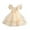 Beige, variant on ZACPNCV Girl Flower Dress Flower Design Princess Wedding Dress for Toddler and Baby Girl Beige 3-4 Years