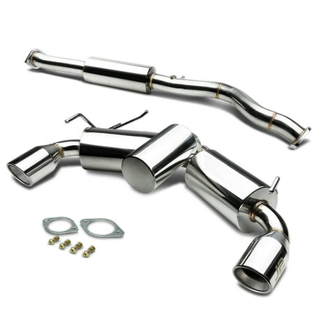 J2 Engineering For 2009 to 2018 Nissan 370z Stainless Steel Catback Exhaust System w / Dual 4
