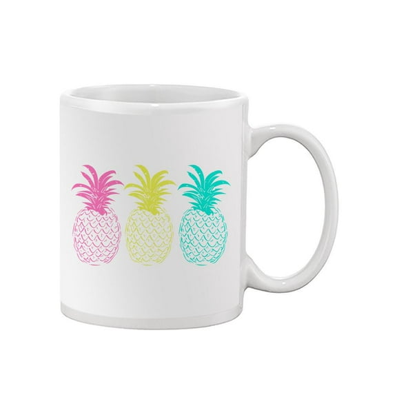 Colored Pineapples Mug - SPIdeals Designs,