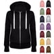 thumbnail image 3 of Meitianfacai - Chaqueta con capucha y cremallera de manga larga para adolescentes y mujeres, sudadera ligera con bolsillos, blusa informal, 3 of 3