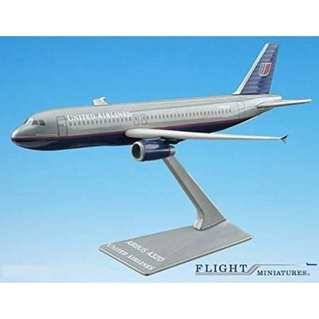 United (93-04) Airbus A320-200 Airplane Miniature Model Plastic Snap Fit 1:200 Part#
