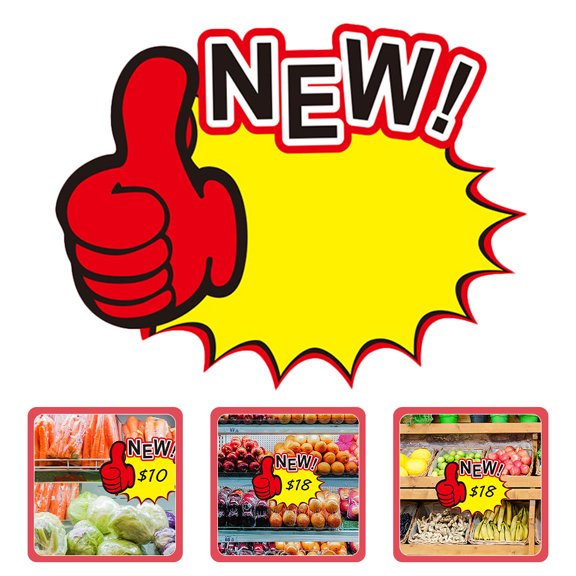 MLINS 100pcs Sale Tag Paper Price Tag Promotional Sticker Price Label For Garage Sale