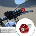 thumbnail image 2 of 1 Pair Red Motorcycle Handlebar End Plugs 7/8" 22mm Universal Aluminum Alloy Handle Bar End Plugs Caps, 2 of 6