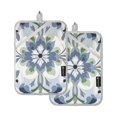 thumbnail image 7 of Yayeee Pot Holders Kitchen Heat Resistant with Pocket 7"x9.8" Cotton Oven Cooking Hot Pads, Green Floral, 7 of 7