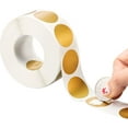 300 Gold ScratchOff Stickers, 1Inch Round Labels