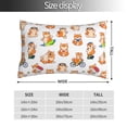 thumbnail image 2 of Goofa Kawaii Shiba Dog Print Plush Throw Pillow Case, Soft Velvet with Hidden Zipper, Decorative Cushion Cover for Sofa, Bed, Car, and Home Décor-16"x24", 2 of 6