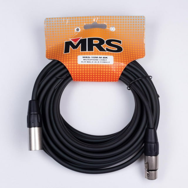 MORRISON Cable para Micrófono de 10 m XLR MRS-10M-M-BK MORRISON negro 23.5x7x23.5