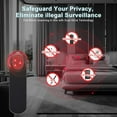 thumbnail image 2 of Anti-Spy Hidden Camera Detector with 99% Accuracy,Find GPS Trackers &Listening Devices Portable Privacy Protector for Hotel/Travel,Anti-Surveillance RF Bugs Detector with LED (Black), 2 of 10