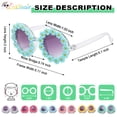 thumbnail image 4 of Lakihair 2Pcs Flower Kids Polarized Sunglasses Flexible Frame Toddler Sunglasses for Boys Girls, 4 of 7