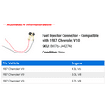 thumbnail image 2 of Fuel Injector Connector - Compatible with 1987 Chevy V10, 2 of 2