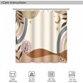thumbnail image 6 of Vintage Farmhouse Shower Curtain for Bathroom Accessories 36x72 Inch Mid Century Abstract Boho Mountains Modern Aesthetic Shower Curtains Waterproof Polyester Fabric with 6 Hooks, 6 of 6