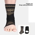 thumbnail image 5 of Copper Ankle Compression Sleeves (2-Pack) – Strap Support for Pickleball, Tennis & Achilles Tendonitis XL, 5 of 6