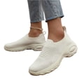 thumbnail image 2 of Women's Walking Sneakers Comfortable Thick Soled Walking Shoes Lightweight Casual Non Slip Thick Sole Sneakers 38, 2 of 4