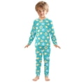 thumbnail image 3 of joogoo Cartoon Summer Umbrellas 2 Piece Long Sleeve Tee and Pants Cotton Pajama Set 6Y, 3 of 7