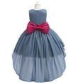 thumbnail image 5 of Herrnalise Toddler Girls Color Net Yarn Shiny Bowknot Birthday Party Gown Kids Floor-length Princess Dresses clearance under $10 !, 5 of 5