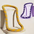 thumbnail image 2 of Soft-Covered Fitness Abdominal Workout Hoop Spring Soft Hula , Polyester & Steel Wire, Two-Tone Textured , Lightweight & Portable for All Fitness Levels, 2 of 9