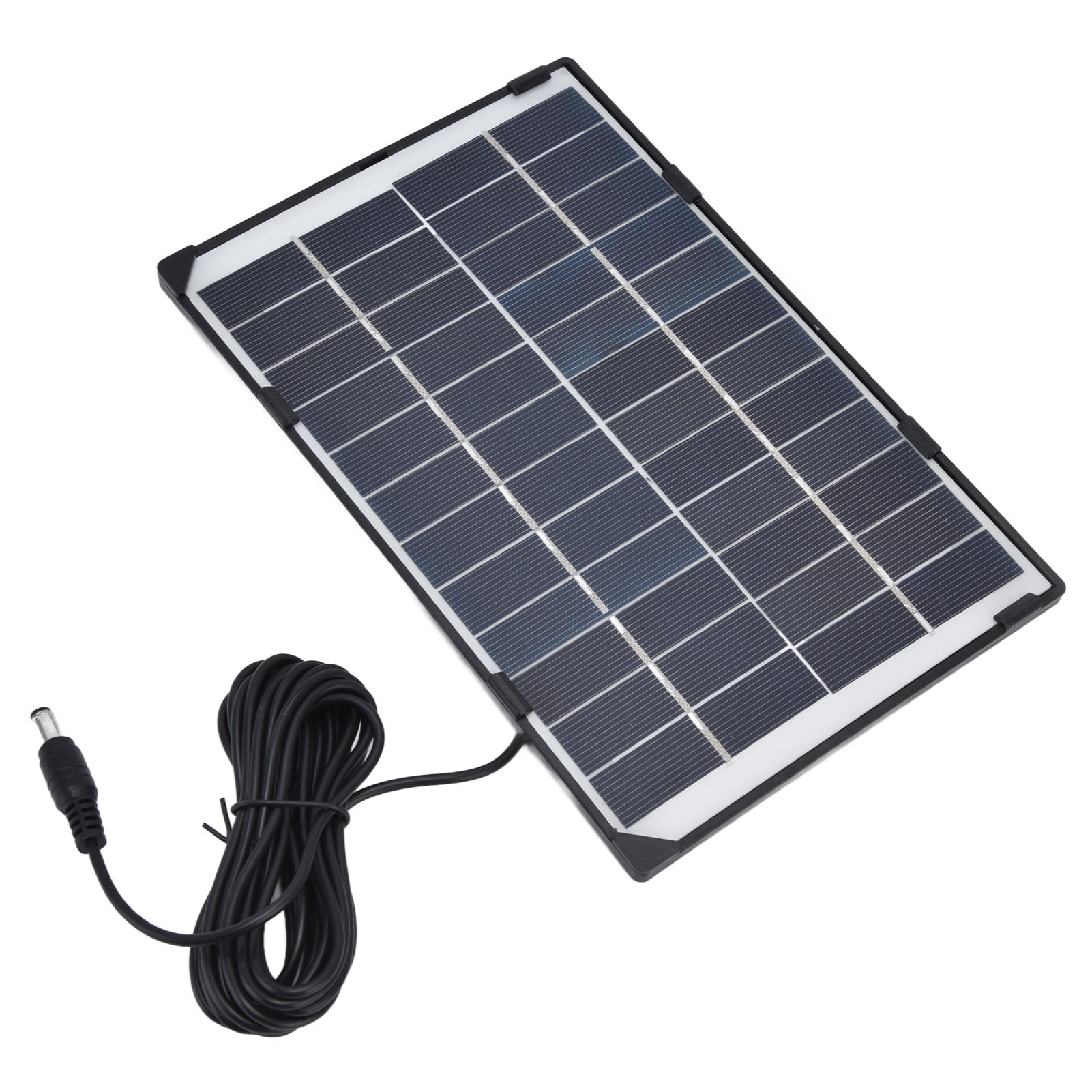 6W 12V Solar Panel Charger, Lightweight Polysilicon Solar Panel High Conversion Efficiency For Outdoor Camera
