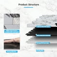 thumbnail image 3 of Art3d 10-Sheet 11.8''X13.4'' Peel and Stick Backsplash Marble Tone Tile for Kitchen,Bathroom,RV, 3 of 7