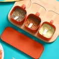 thumbnail image 6 of Set of 3 Condiment Jars with Lids, Spoons and Tray, Kitchen Salt Containers Coffee Sugar Bowls Seasoning Jars for Salt, Sugar, Pepper, Spice (Red), 6 of 6