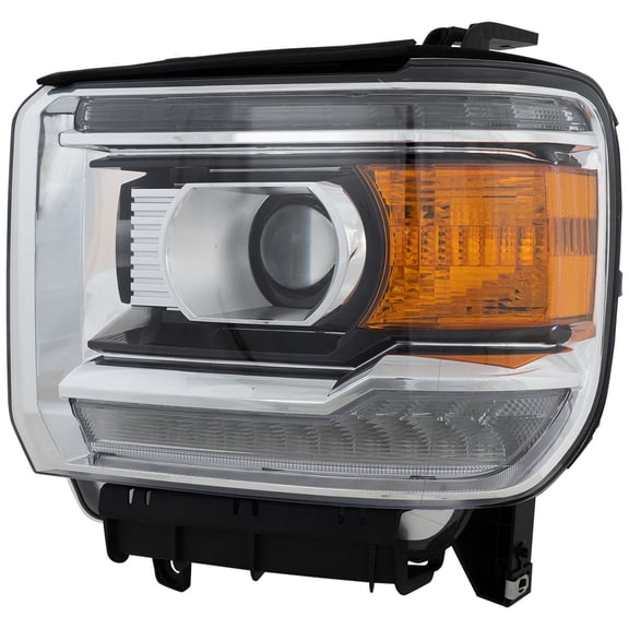 Headlight Compatible with GMC SIERRA 1500 2014-2015/2500 HD/3500 HD 2015-2017 LH Assembly LED