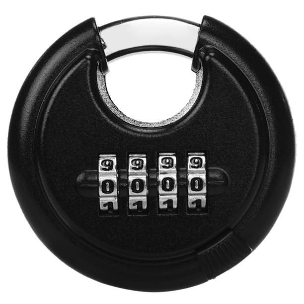 GOOHOCHY Candado de combinación de acero inoxidable de 4 dígitos para exteriores.