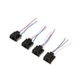 thumbnail image 1 of 4 Pieces H4 Headlight Fog Light Wire Harness Adapter H4 Extension 3 Wire Harness Lamp Female Sockets, 1 of 9