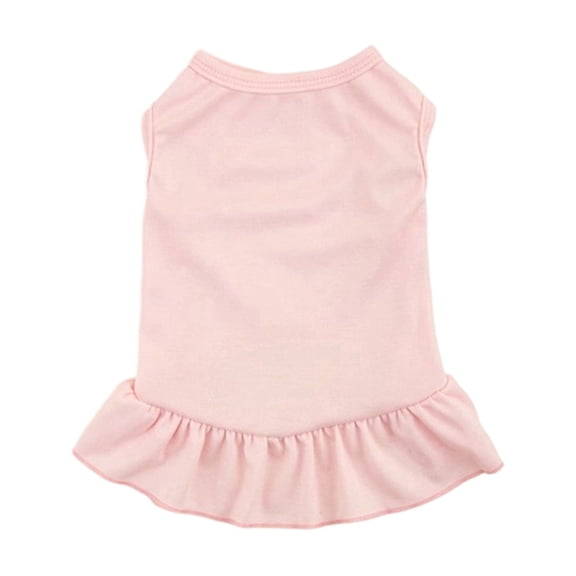 Pet Dress with Ruffles Summer Sleeveless Dog Dresses Cat Skirt Solid Color Puppy Clothes for Small Pet Dogs Cats Shirt Outfits Birthday Gift for Pets Medium Large Apparel