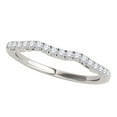 thumbnail image 1 of Aonejewelry 0.20 Ct. Diamond Engagement Wedding Band In 10K Solid White Gold, 1 of 4