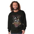 thumbnail image 5 of Life's A Gamble Skull Rose Tattoo Sweatshirt for Men or Women Brisco Brands M, 5 of 6