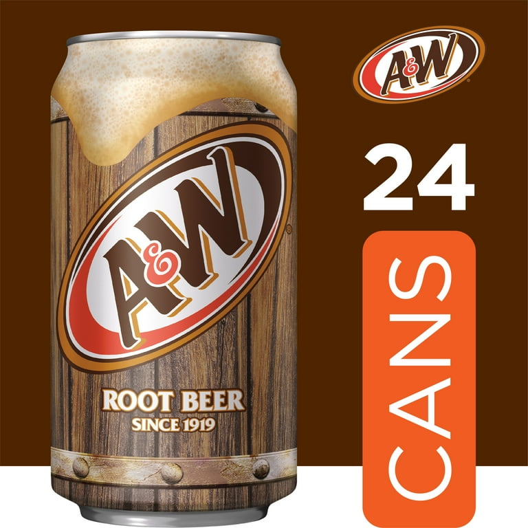 A&W Root Beer Soda Pop, Classic American Flavor, Caffeine A&W Root Beer Soda Pop, Classic American Flavor, Caffeine