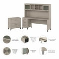 thumbnail image 6 of Somerset 72W Desk with Hutch and File Cabinet in Sand Oak - Engineered Wood, 6 of 7