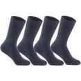 thumbnail image 2 of Lian LifeStyle Women's 6 Pairs Knitted Wool Blend Crew Socks LK0602 Size 6-9 Dark Grey, 2 of 8