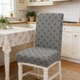 thumbnail image 4 of 2 Pack - Chair Cover Set of 2 - Thickened Jacquard Fabric, Elastic & Retractable Design, Dirtproof Protection, Polyester Material, Gray, JKODE, 4 of 8