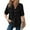 Black, variant on Luowei Womens Summer Knit Tops 2025 Short Sleeve Lightweight Drawstring Hoodies Pullover Button V Neck Casual Blouses Shirt, Black, XXL