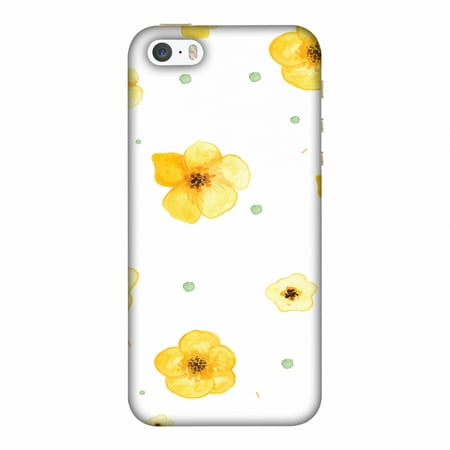 iPhone 5S Case, iPhone 5 Case - Lilies,Hard Plastic Back Cover, Slim Profile Cute Printed Designer Snap on Case with Screen Cleaning