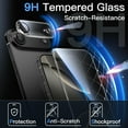 thumbnail image 3 of JETech 5 in 1 Case for iPhone 17 Air with 2 Pack Each Tempered Glass Screen Protectors and Camera Lens Protectors, Non-Yellowing Shockproof Bumper Phone Cover, 6.5-Inch Display (Black), 3 of 5