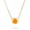 Orange, variant on Womens 1CT Solitaire Bezel Set Opal Pendant Necklace .925 Sterling Silver