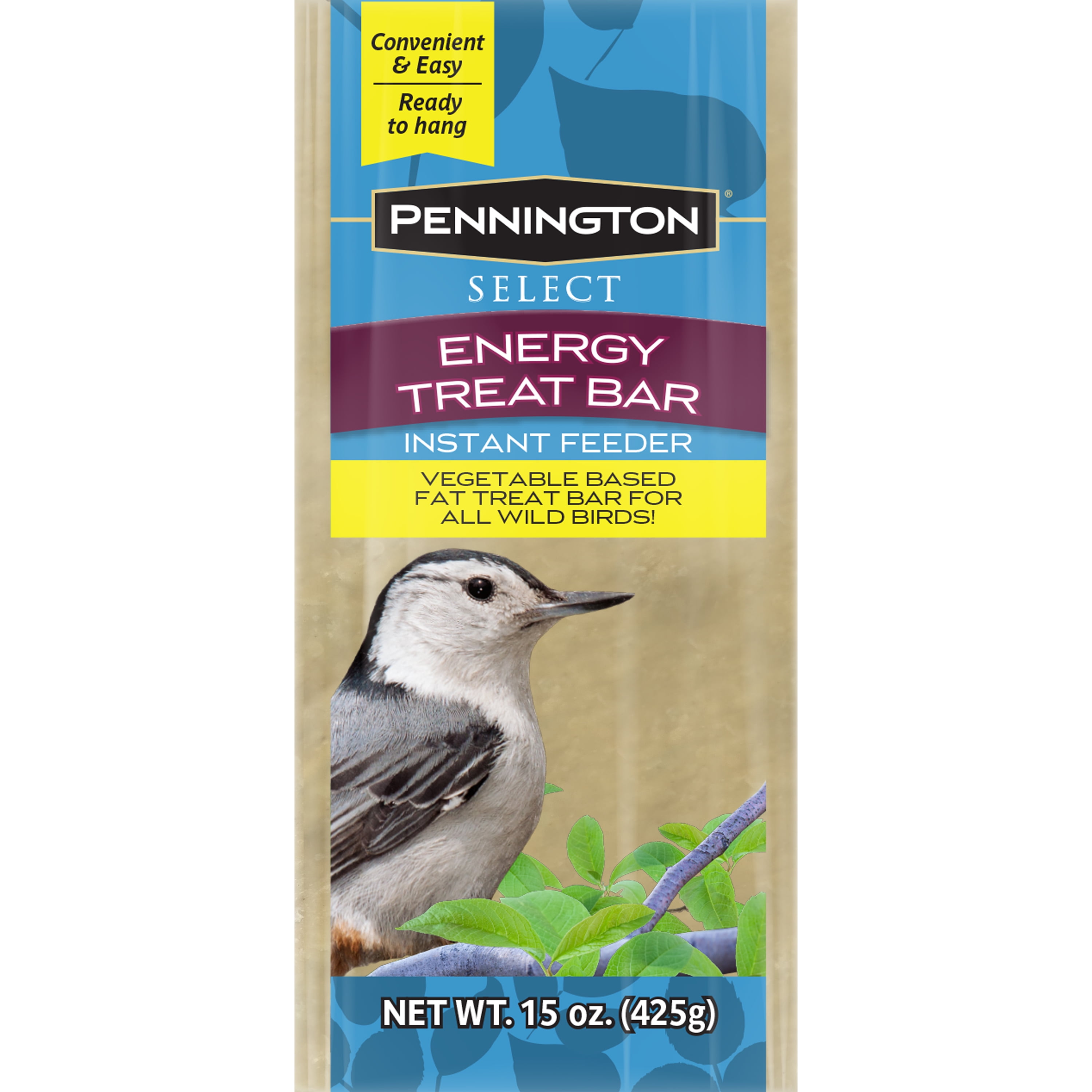 Pennington, Ready-to-Hang, Energy Treat Bar Wild Bird Feed, for Songbirds, 15 oz