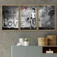thumbnail image 2 of wall26 Framed Canvas Print Wall Art Set Spray Paint Banksy Child Balloon Graffiti &amp; Street Art Comic Book Illustrations Modern Art Urban Portrait for Living Room, Bedroom, Office - 24"x36&qu, 2 of 5