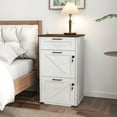 thumbnail image 6 of Ktaxon Wood File Cabinet with Lock 3-Drawer Lateral Office Filing Organizer  with Rustic Metal Handles for Home Office, Rustic White, 6 of 11