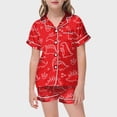 thumbnail image 2 of Tenue pour Bébé Fille Enfant Bricolage Peinte à la Main Tenue d'Intérieur Pyjama à Colorier Peut Jouer et Porter Vêtements pour Tout-Petit Fille Rouge 12-13 Ans, 2 of 4