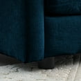 thumbnail image 5 of Comfortable Sectional Couch With Reversible Chaise And Blue Chenille U Shaped Breathable Chaise, Double Extra Supportive Seats, 5 of 5