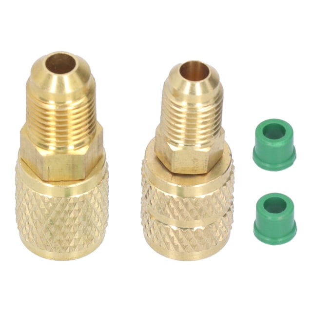 1/4Sae Adapter, R410 To R22 Adapter Screw Connection Male Thread Matching R22 Regulating Valve For Air Conditioners For Hvac And Refrigeration Service