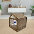 thumbnail image 3 of Mandala Pet House, Vintage Floral Composition with Middle Cultures Inspirations and Paisleys, Outdoor & Indoor Portable Dog Kennel with Pillow and Cover, 5 Sizes, Multicolor, by Ambesonne, 3 of 5