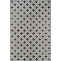 Novogratz by Momeni Villa Umbria Indoor Outdoor Grey Area Rug 2' X 10' Runner