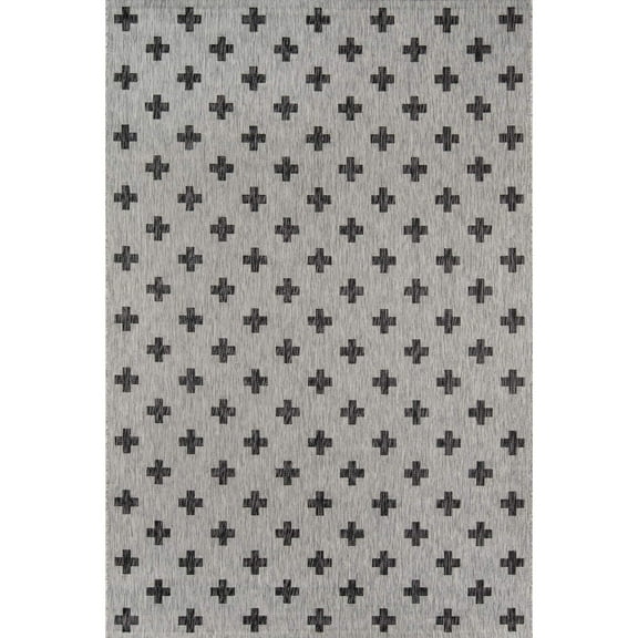 Novogratz by Momeni Villa Umbria Indoor Outdoor Grey Area Rug 2' X 10' Runner