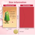 thumbnail image 2 of Tarjeta de San Valentín Serzhiho Cute-Cumber Pun para él y ella, 2 of 8