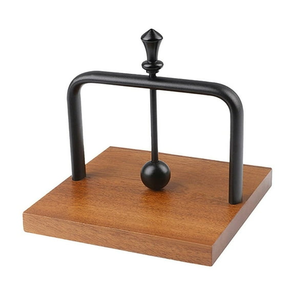 Black Black Wooden Napkin Holders Paper Towel Dispenser With Sturdy Base 5.51X5.51X3.34 Inch For Home And Restaurant Dining Table Organization