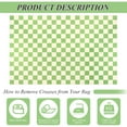 thumbnail image 7 of Lochas Checkered Area Rugs Checkerboard Rug Plaid Carpet for Living Room Bedroom Home Decor,4'x6',Green, 7 of 7