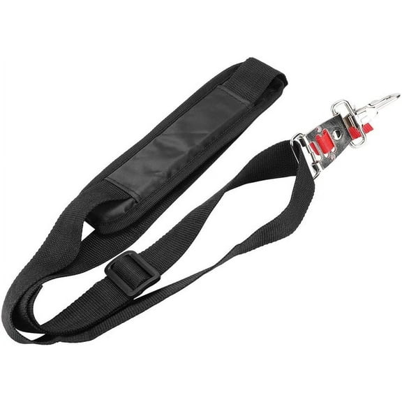 Comfort Strap Shoulder, Trimmer Shoulder Strap Adjustable for Brushcutters/Trimmers/Strimmer Harness, Garden Brush Cutter Lawn Mower Nylon Belt, Black